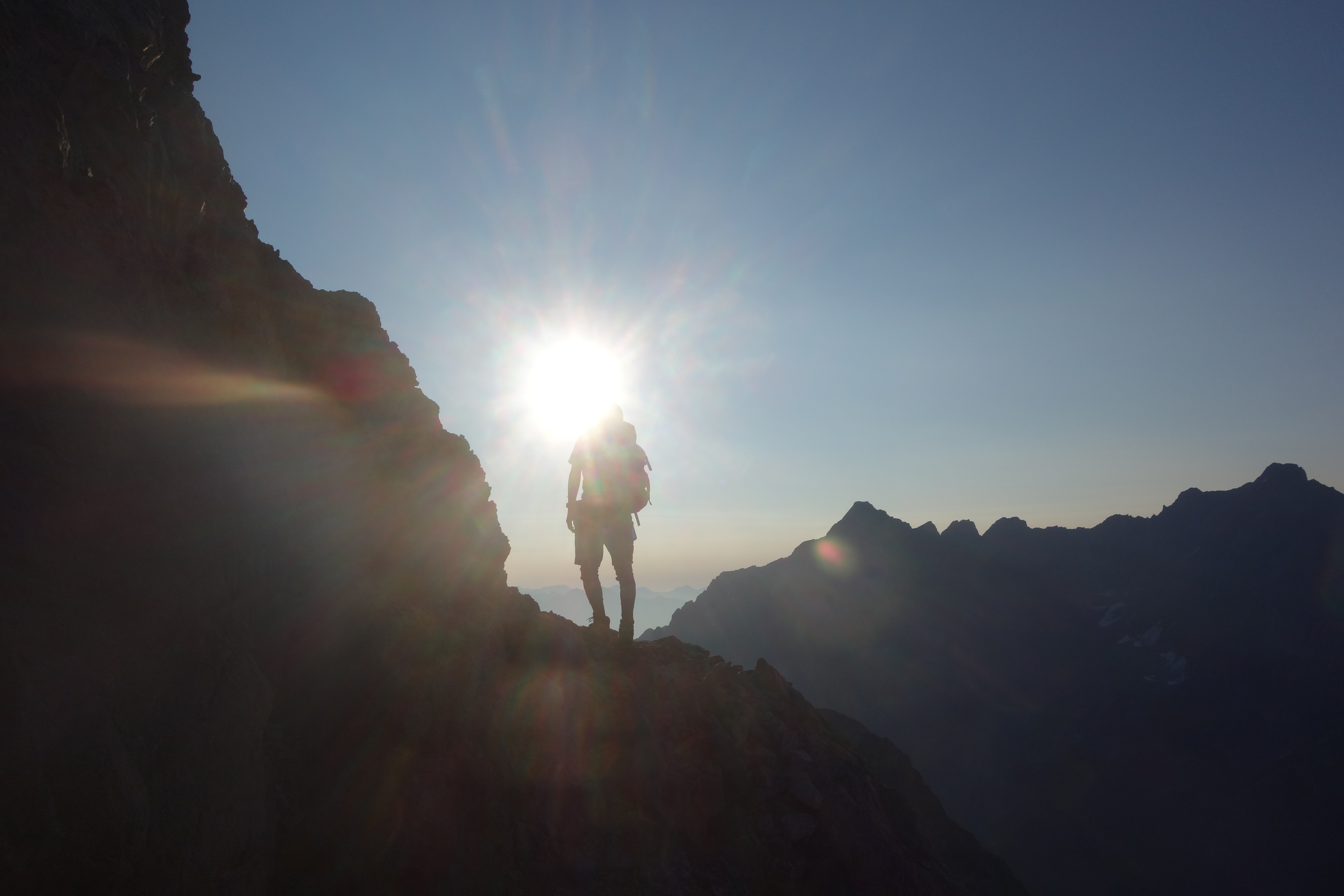 Backlit on the ledge