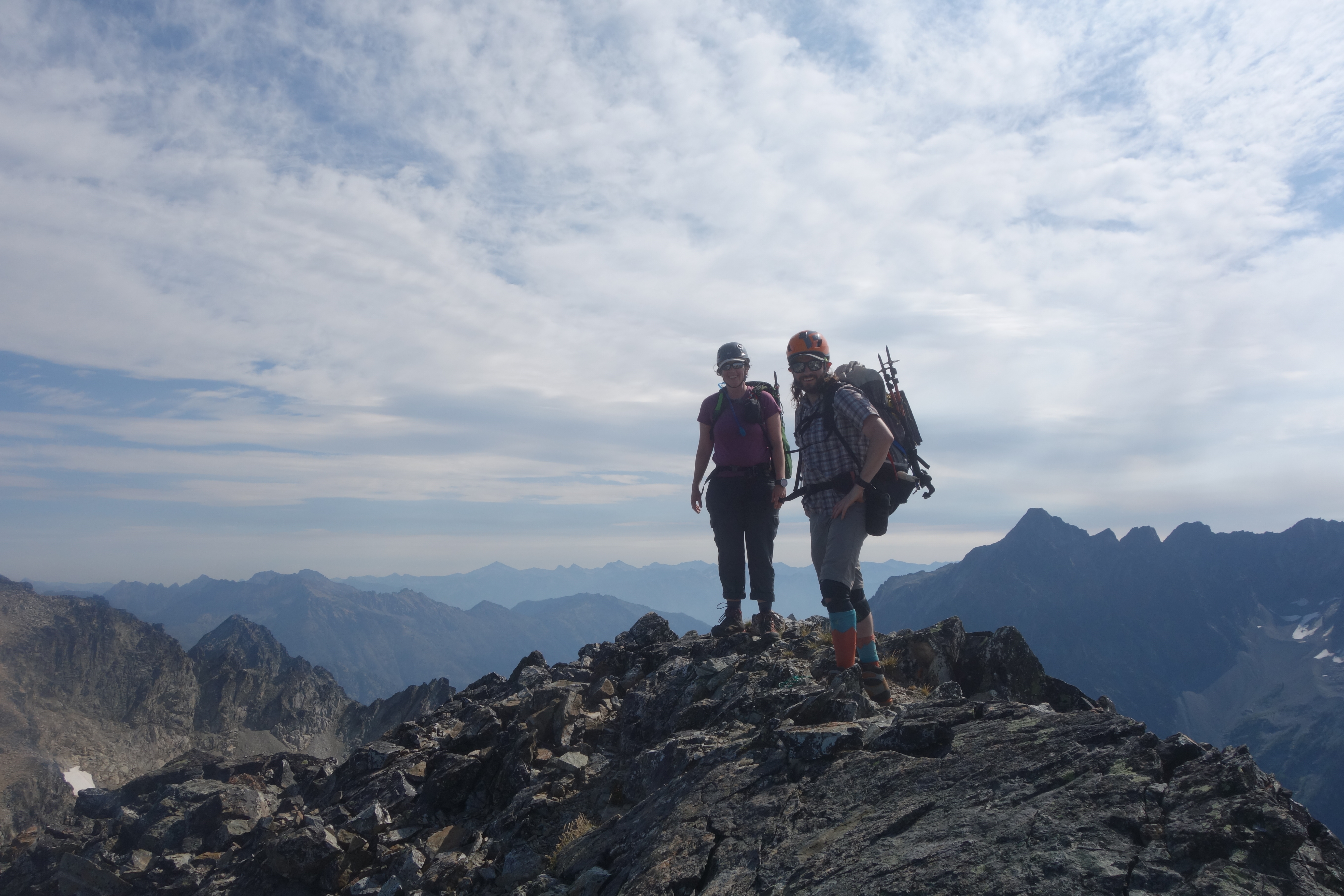 Brandon and Liz on the summit of Dumbbell
