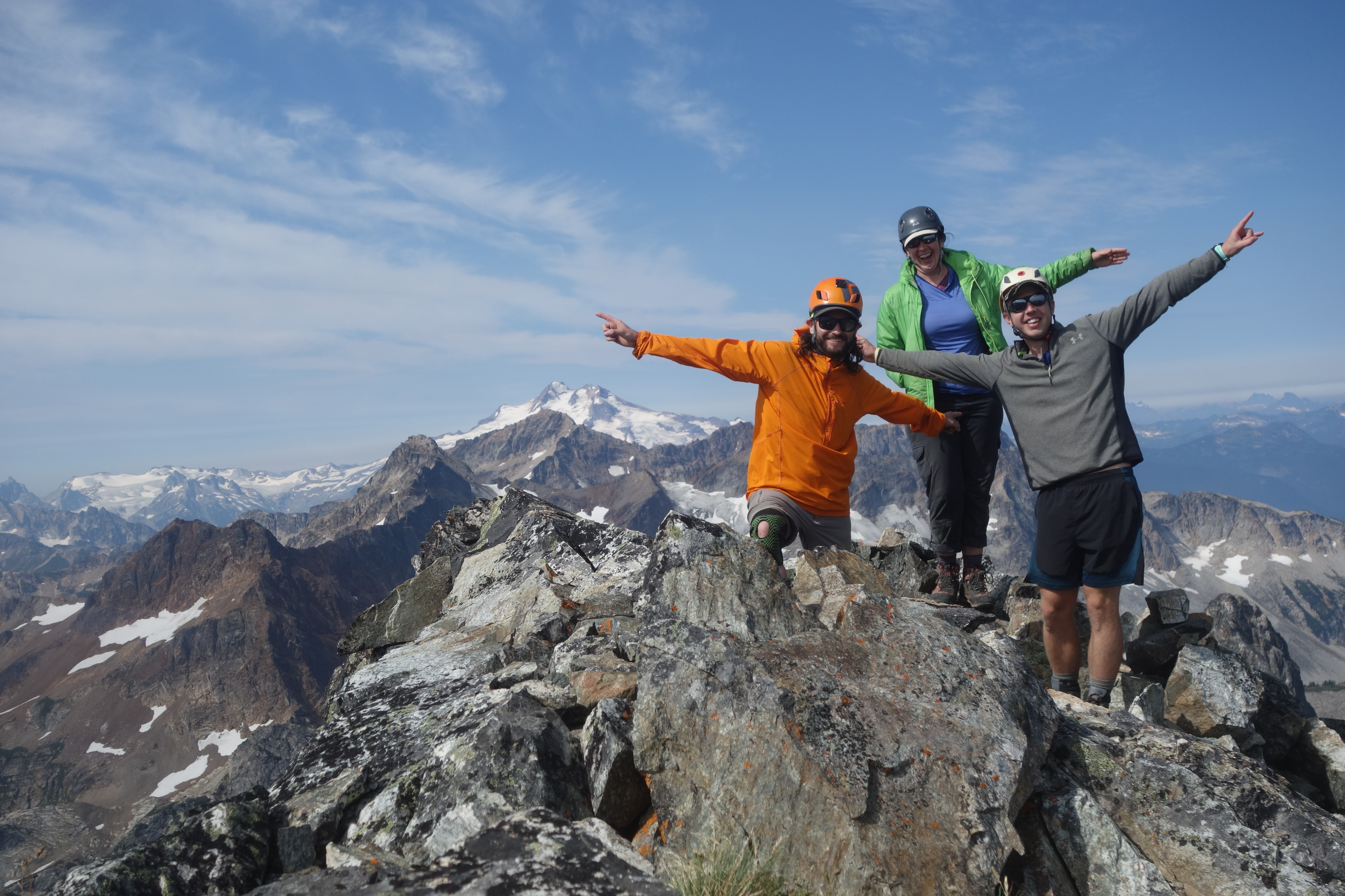 The three of us on the summit of Dumbbell